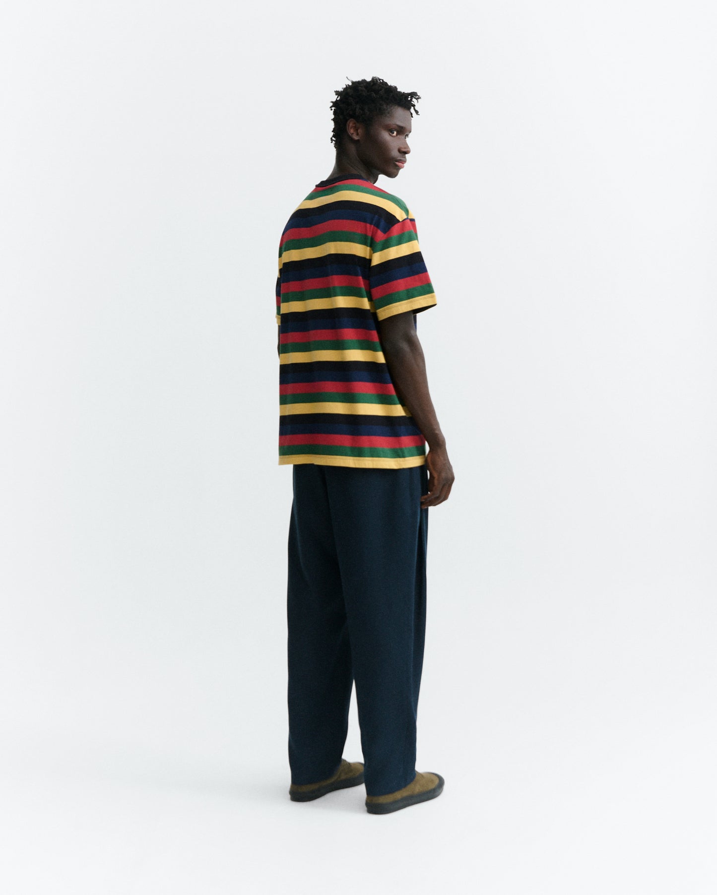 Camiseta rayas multicolor Aaron R sostenible - 4