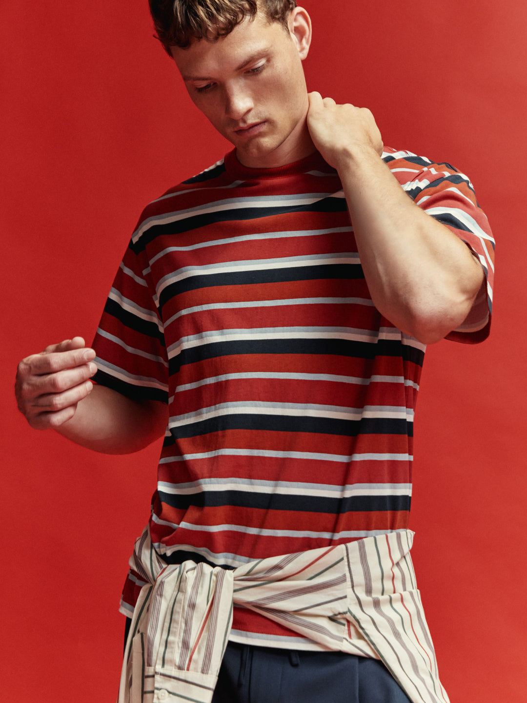 Striped kiki Aaron R T-shirt