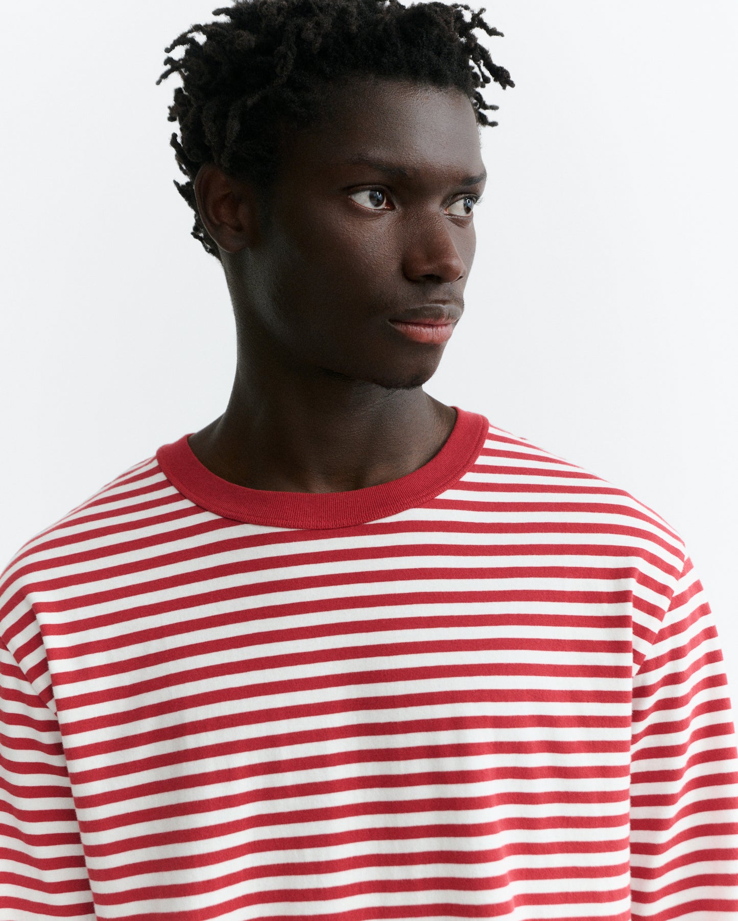 Camiseta manga larga rayas rojas Emilio sostenible - 3