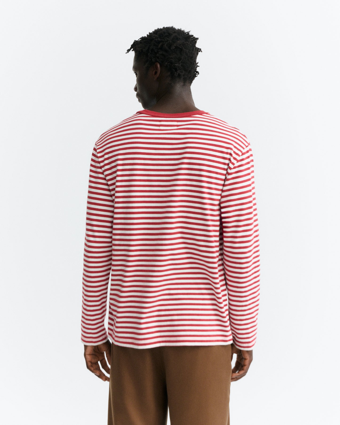 Camiseta manga larga rayas rojas Emilio sostenible - 4
