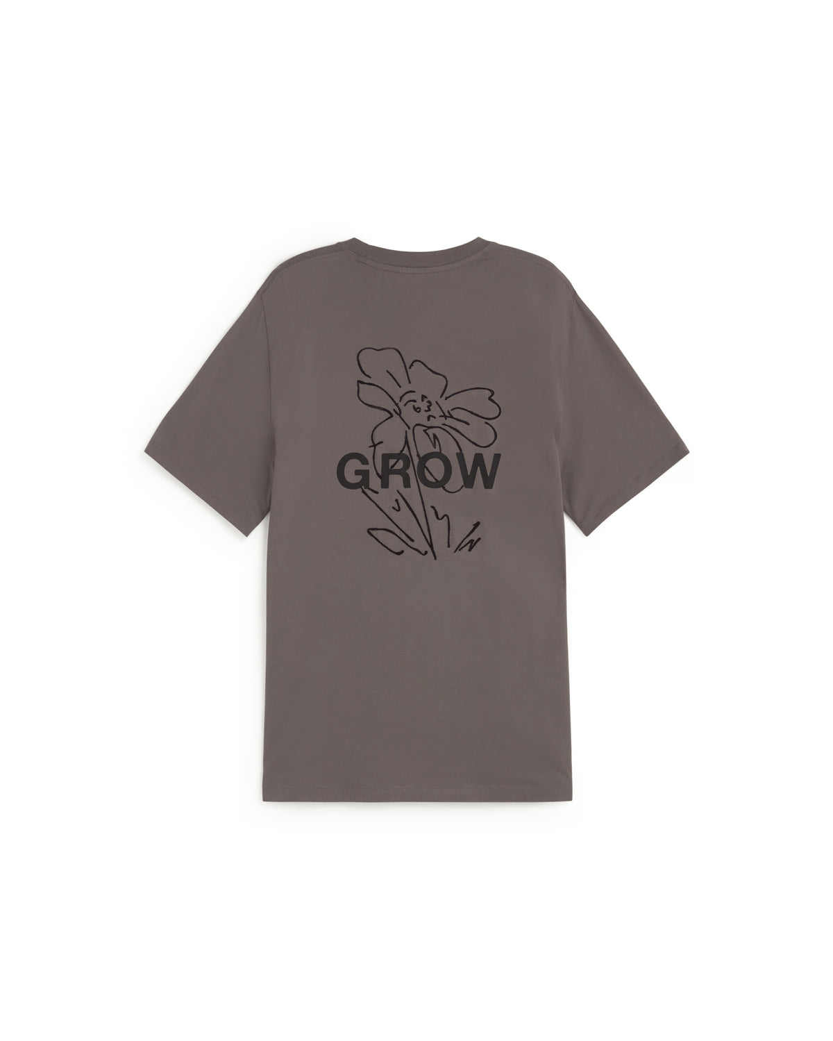 Camiseta gris grow Aaron sostenible silueta - 3