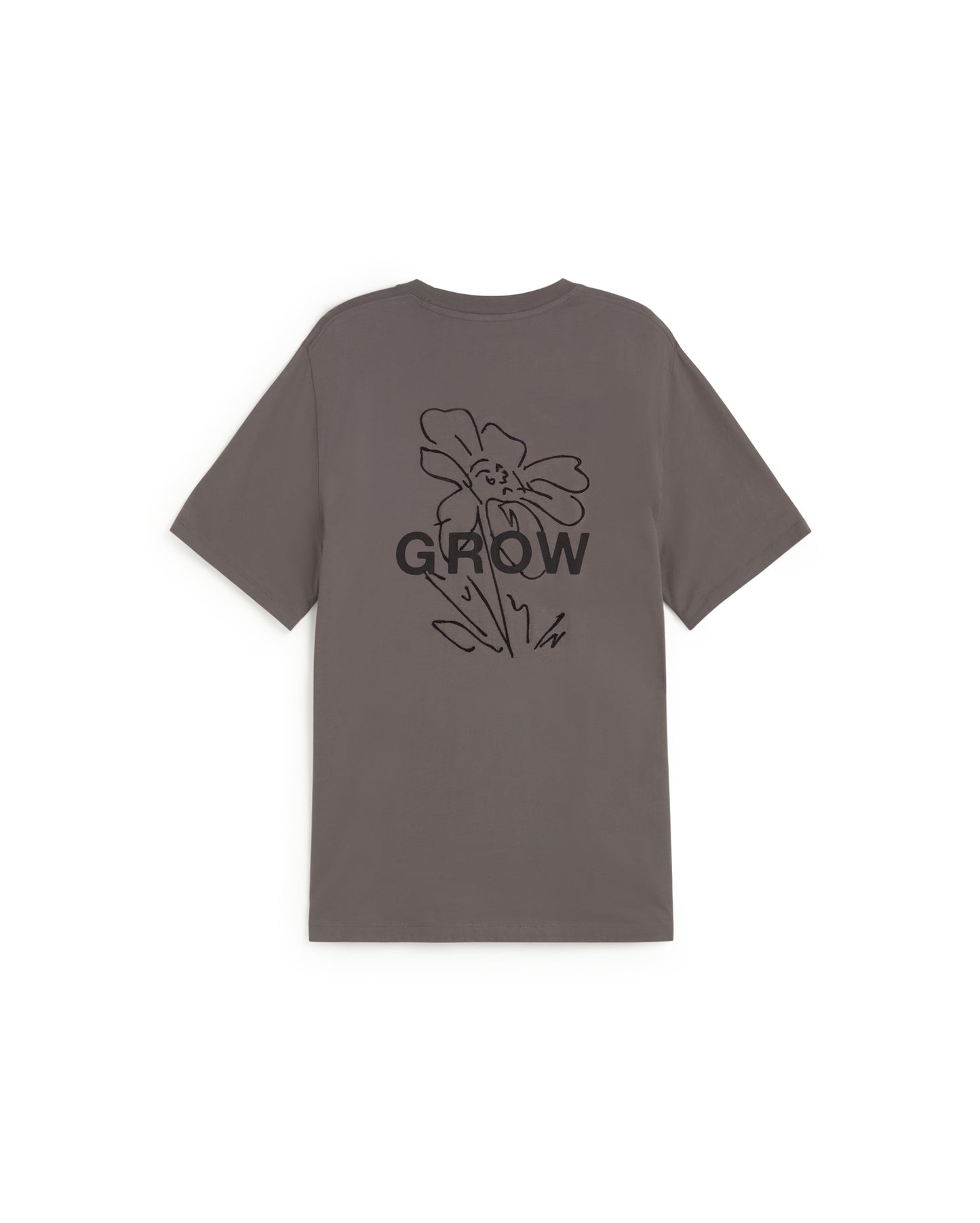 Camiseta gris grow Aaron sostenible silueta - 3