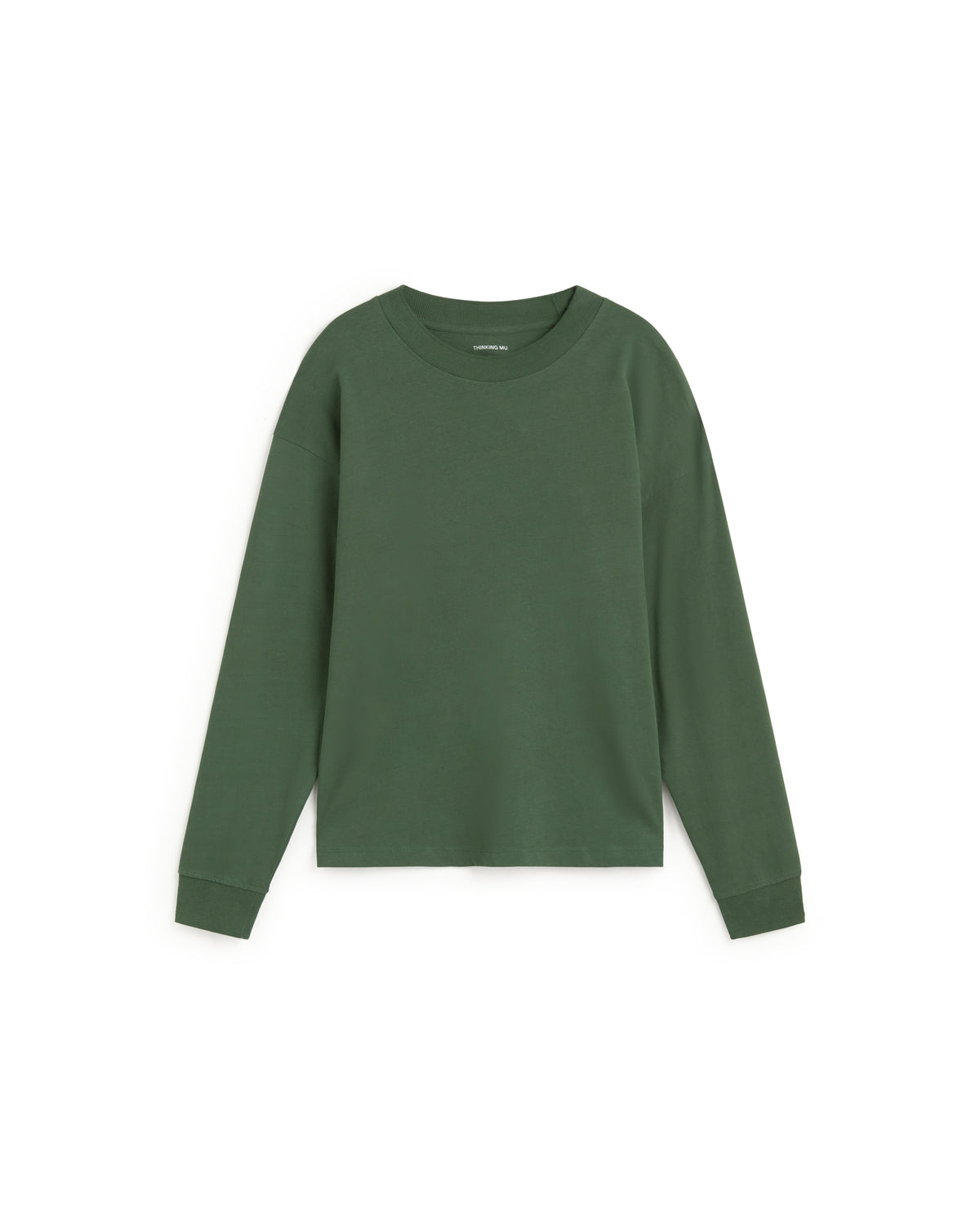 Camiseta oversize verde Doug sostenible silueta - 1