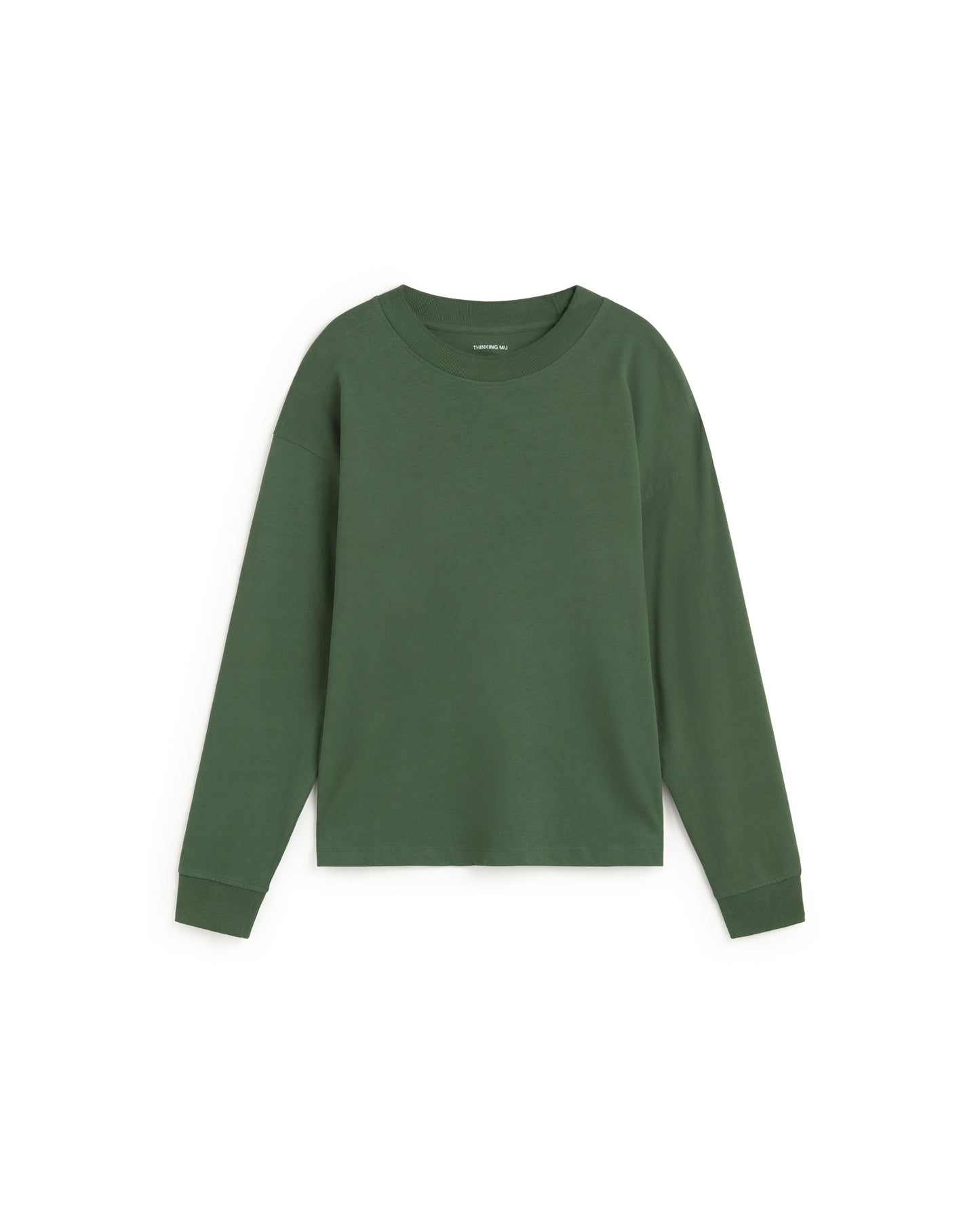 Camiseta oversize verde Doug sostenible silueta - 1