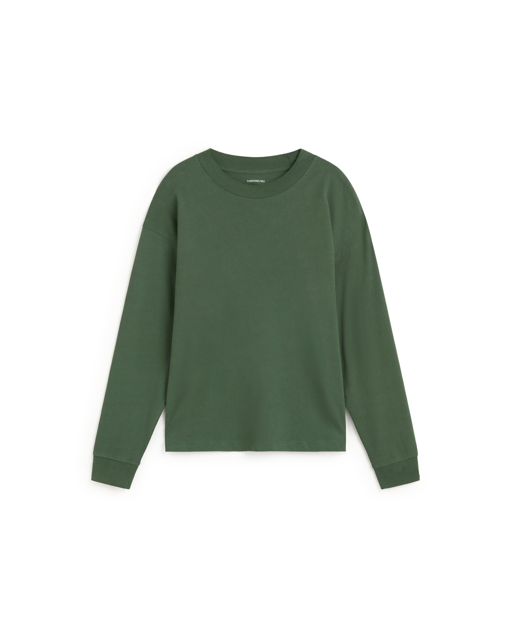 Camiseta oversize verde Doug sostenible silueta - 1