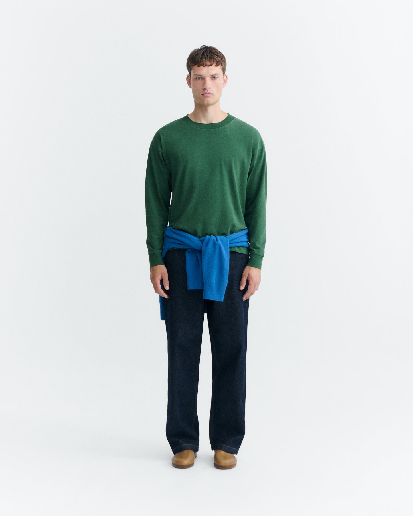 Camiseta oversize verde Doug sostenible - 1