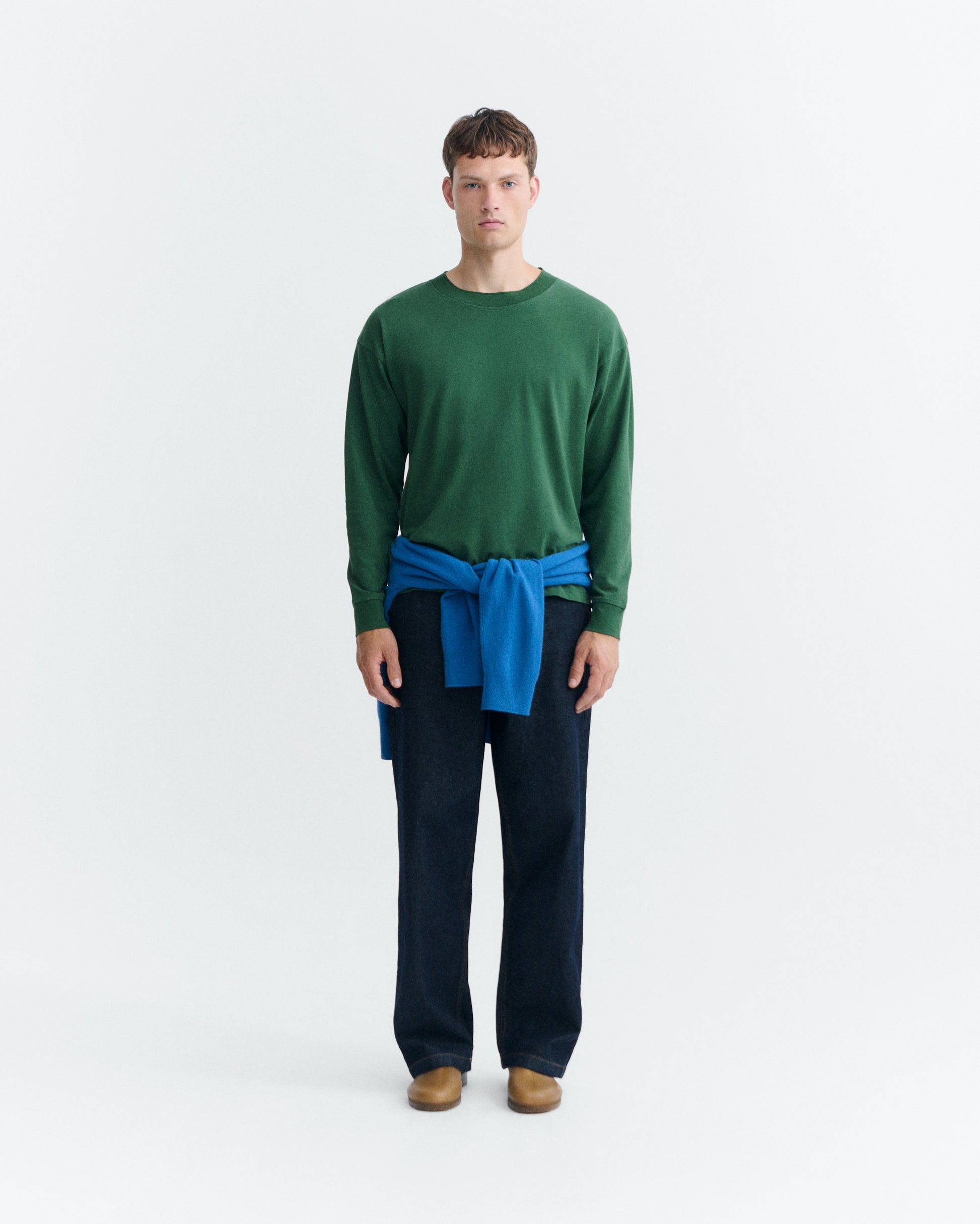 Camiseta oversize verde Doug sostenible - 1