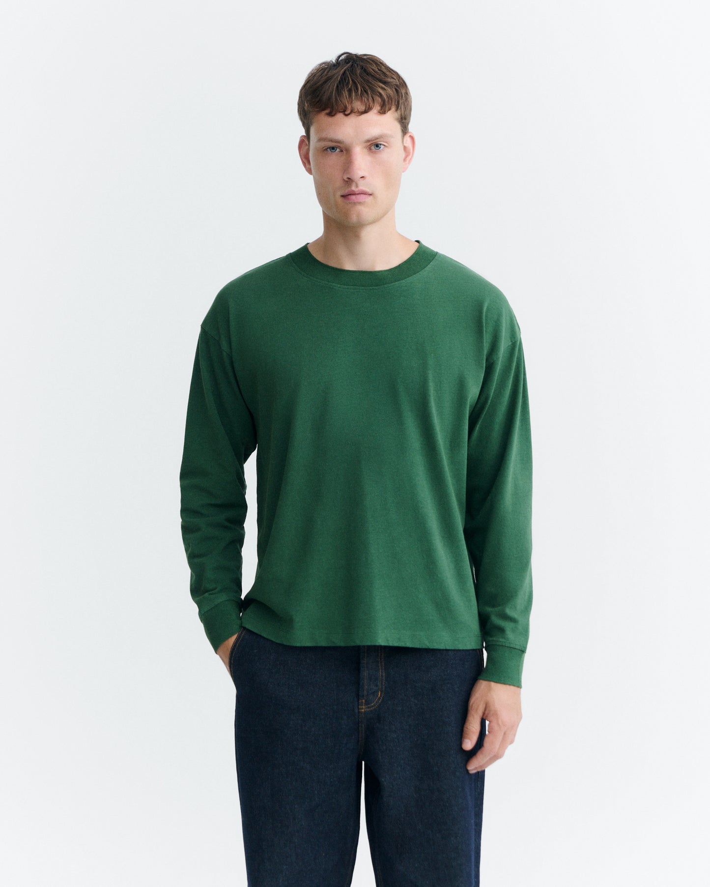 Camiseta oversize verde Doug sostenible - 2