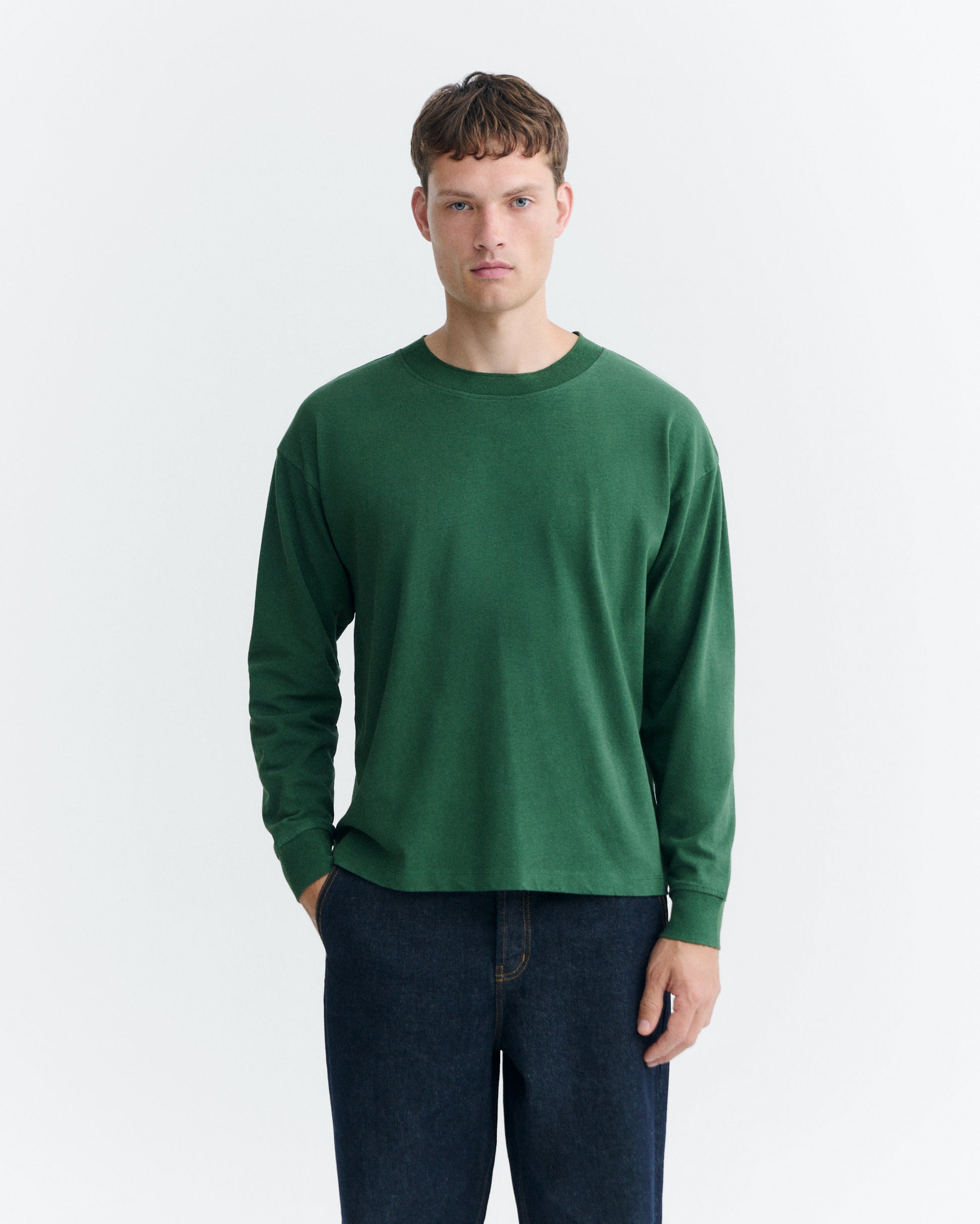Camiseta oversize verde Doug sostenible - 2