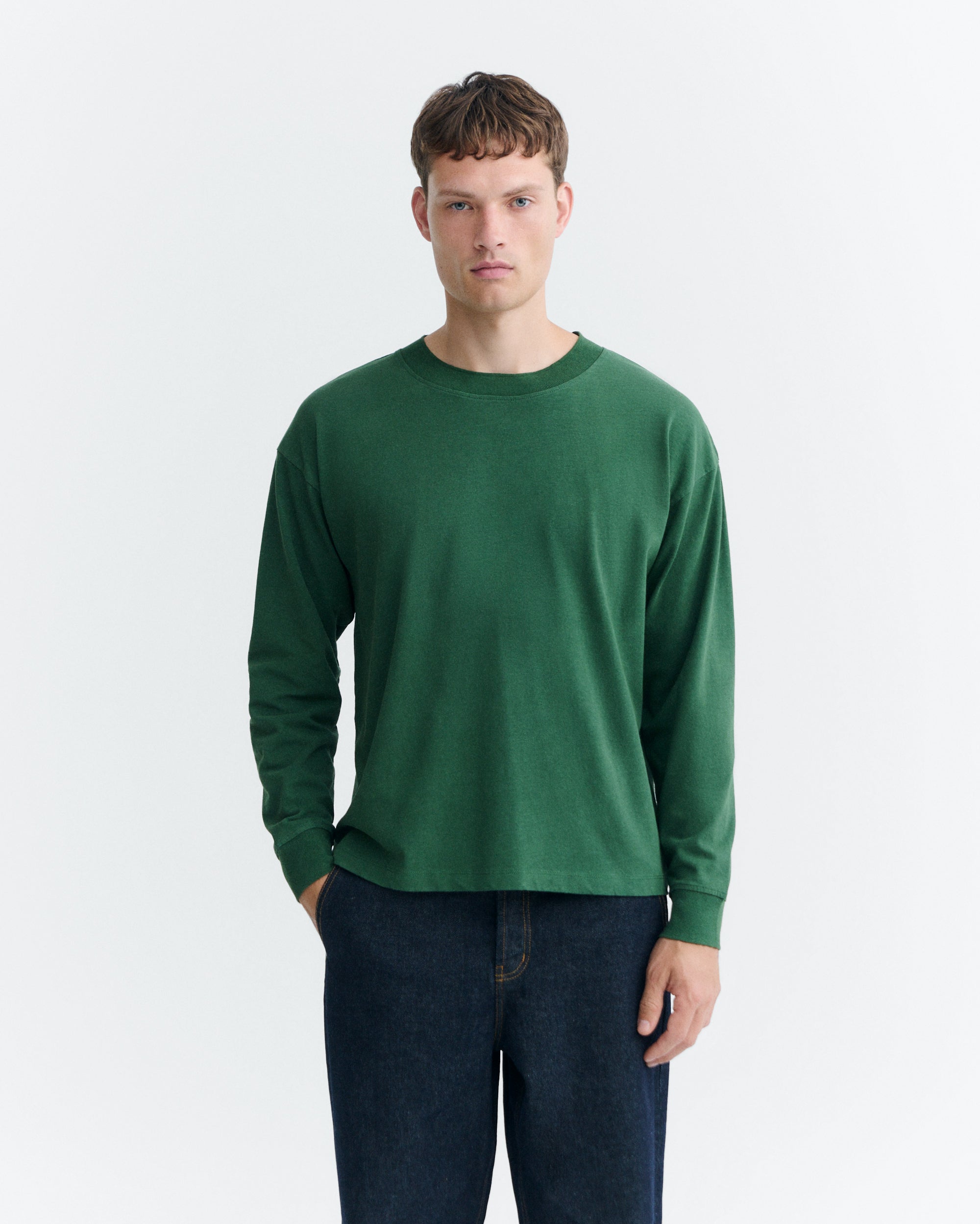 Camiseta oversize verde Doug sostenible - 2