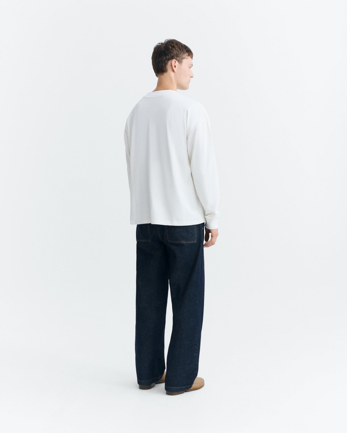 Camiseta oversize cruda Doug sostenible - 4