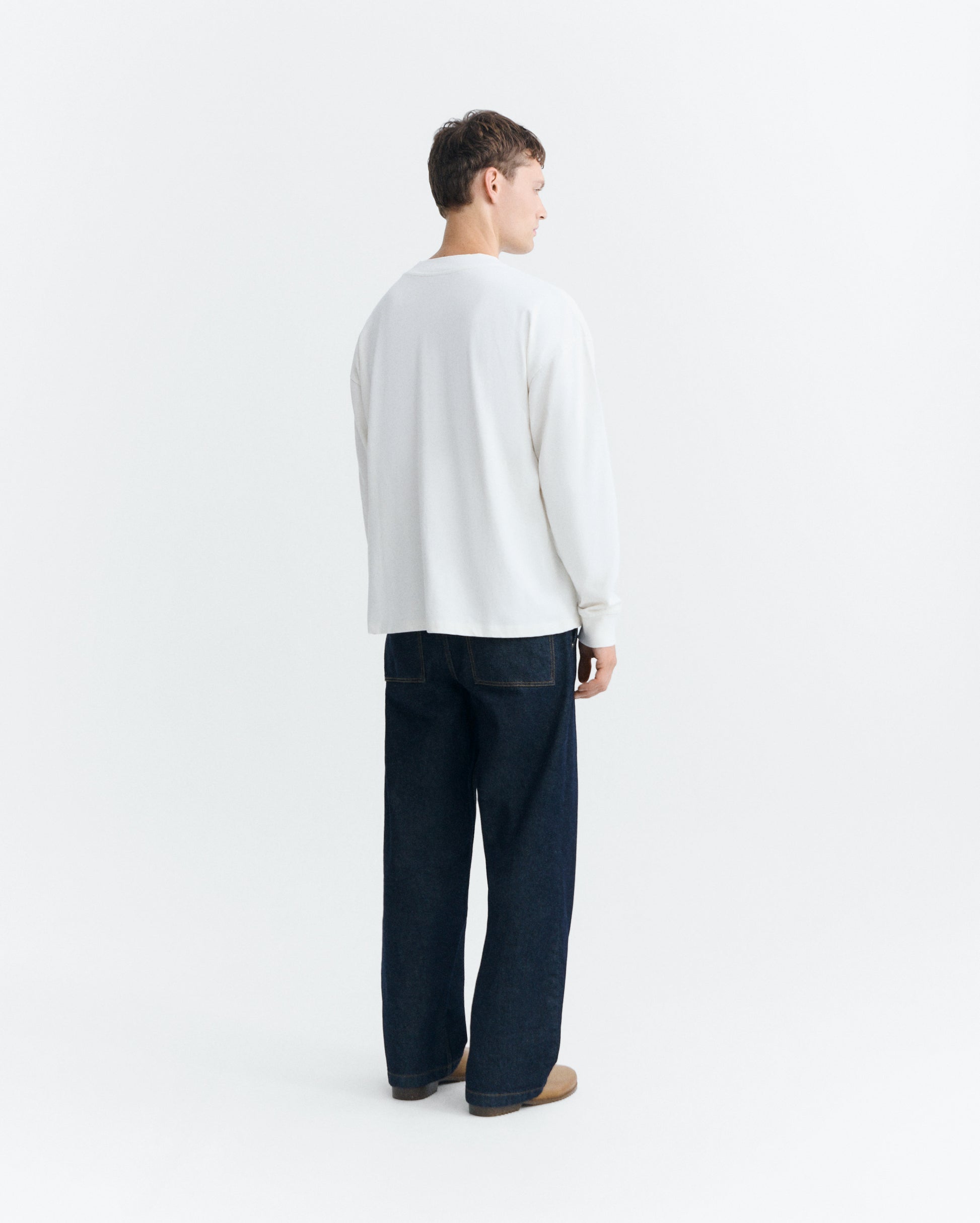 Camiseta oversize cruda Doug sostenible - 4