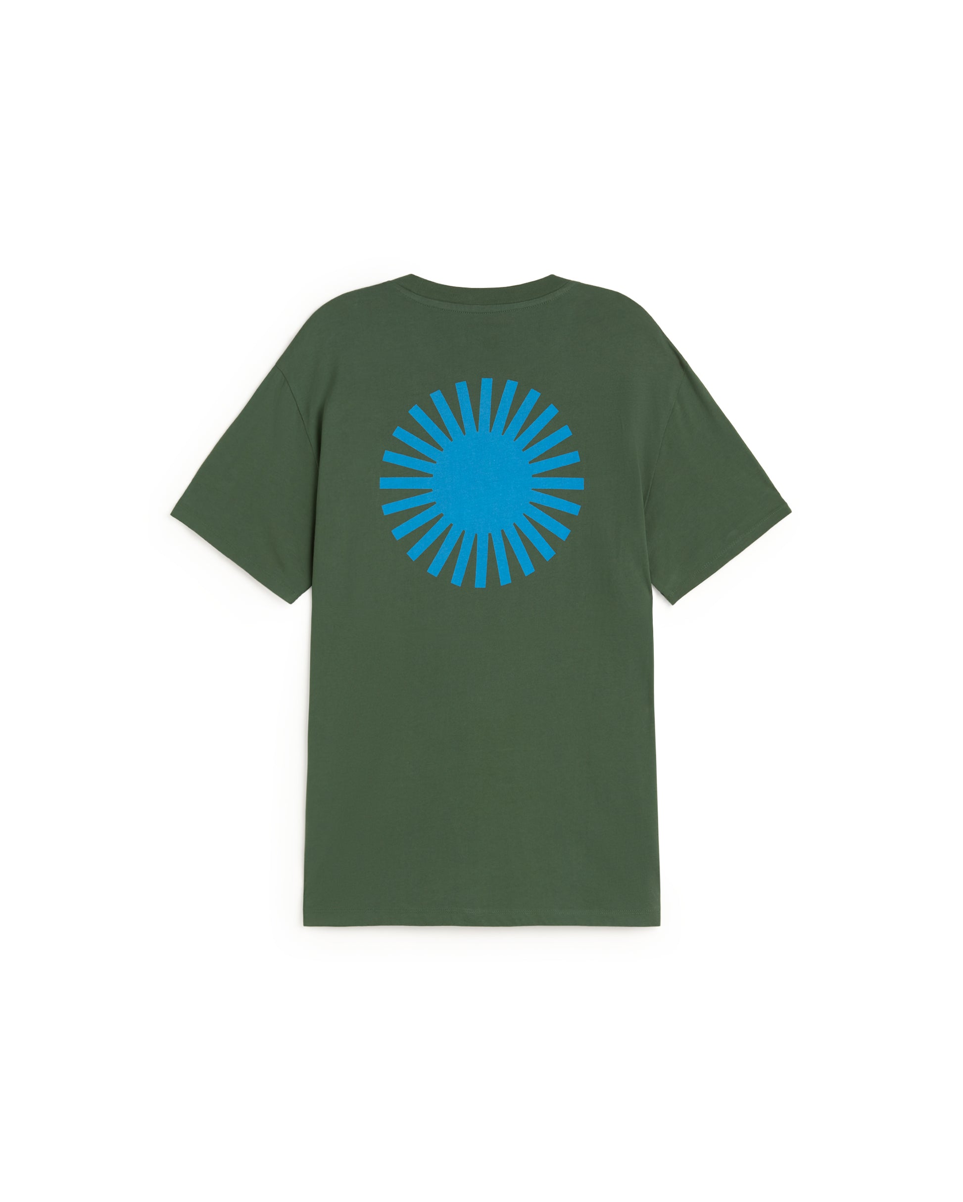 Camiseta verde sol espalda azul Zach sostenible silueta - 3