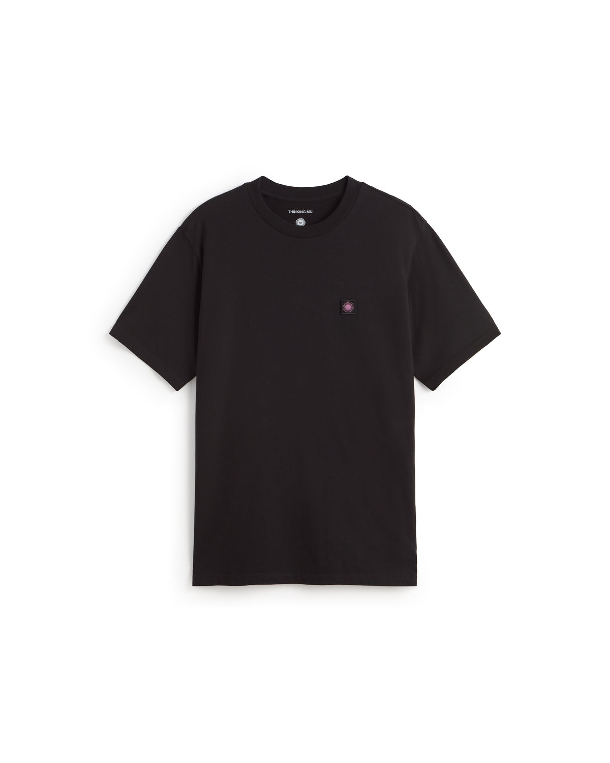 Camiseta negra sol espalda rosa Zach sostenible silueta - 1