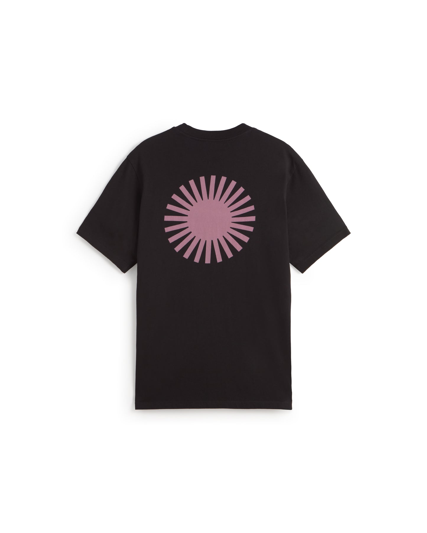 Camiseta negra sol espalda rosa Zach sostenible silueta - 2