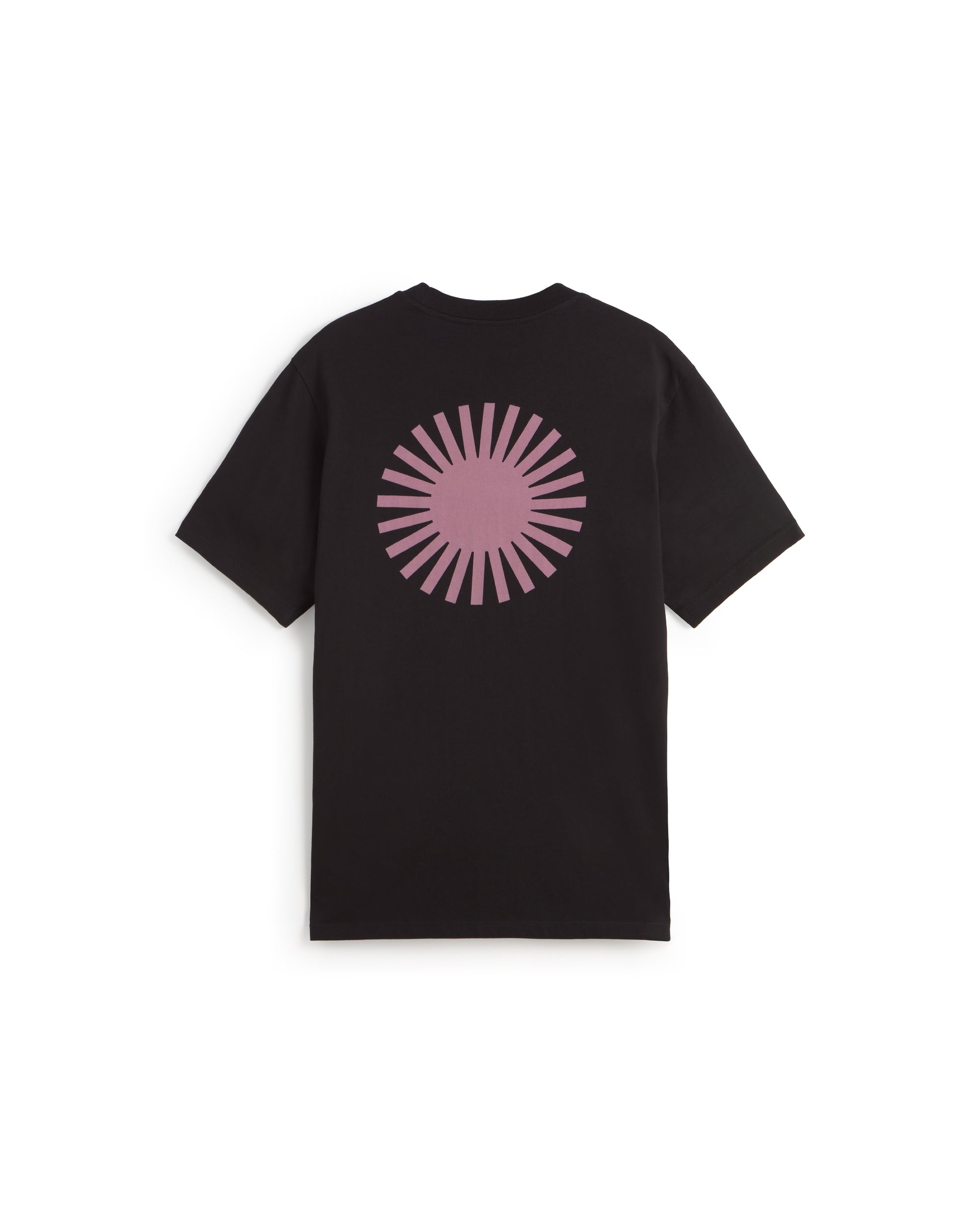 Camiseta negra sol espalda rosa Zach sostenible silueta - 2