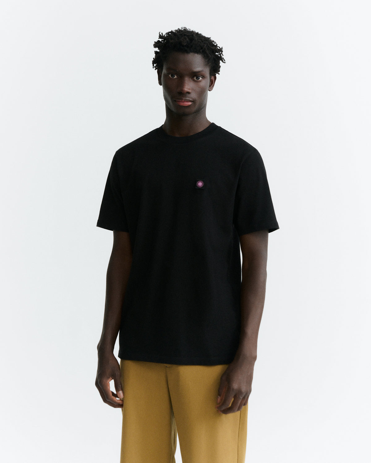 Camiseta negra sol espalda rosa Zach sostenible - 2