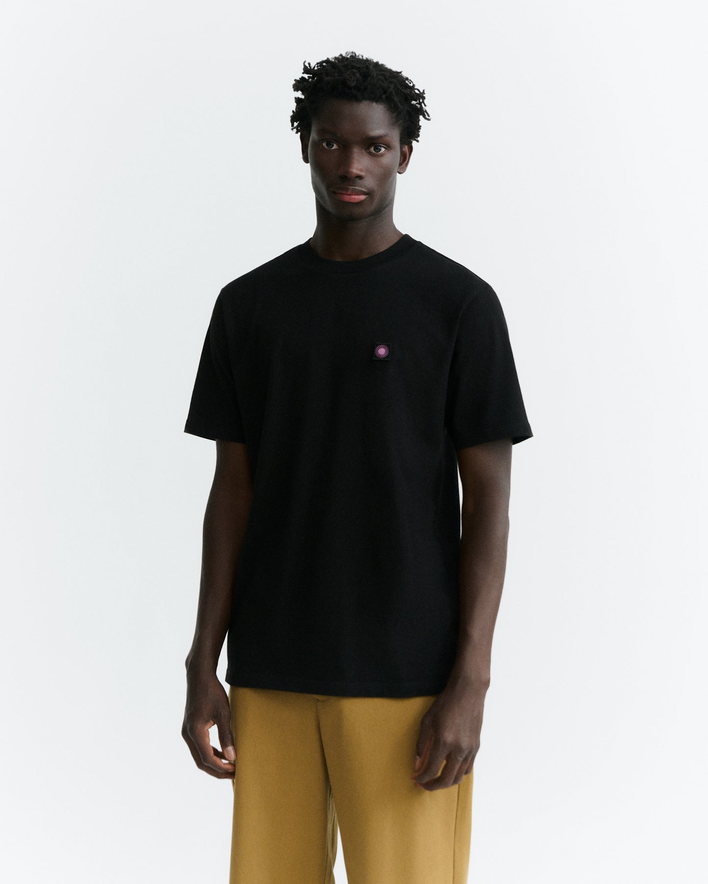 Camiseta negra sol espalda rosa Zach sostenible - 2