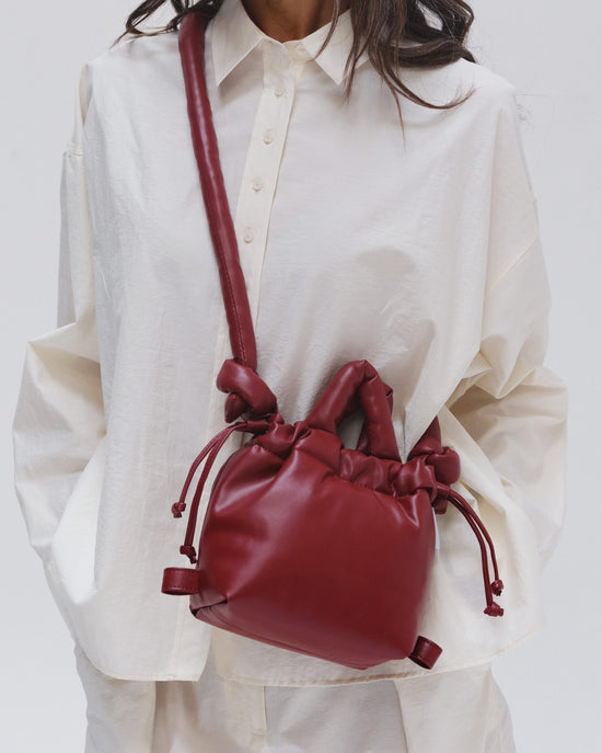 Cherry Red Micro Ona vegan leather bag