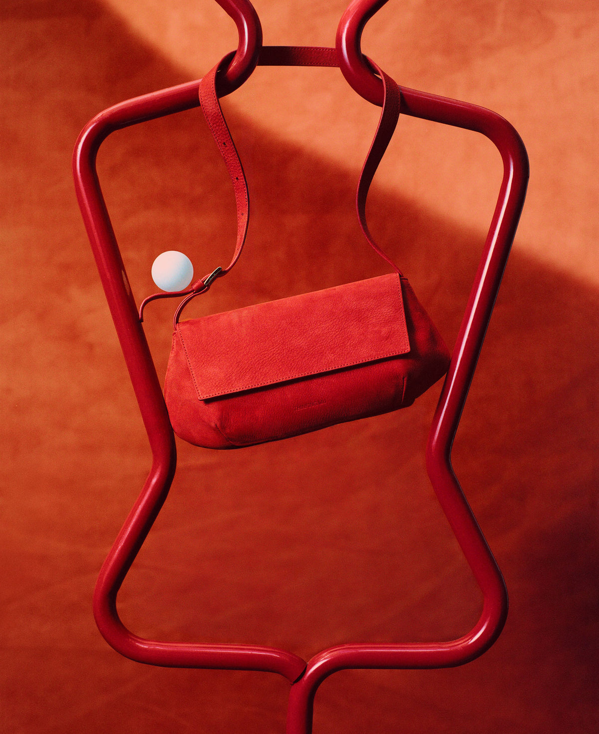 Jennie Ruby Red Leather Handbag