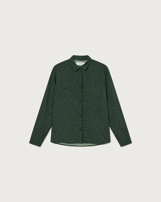 Blusa chamomile chamaleon verde sustainable clothing outlet-silueta