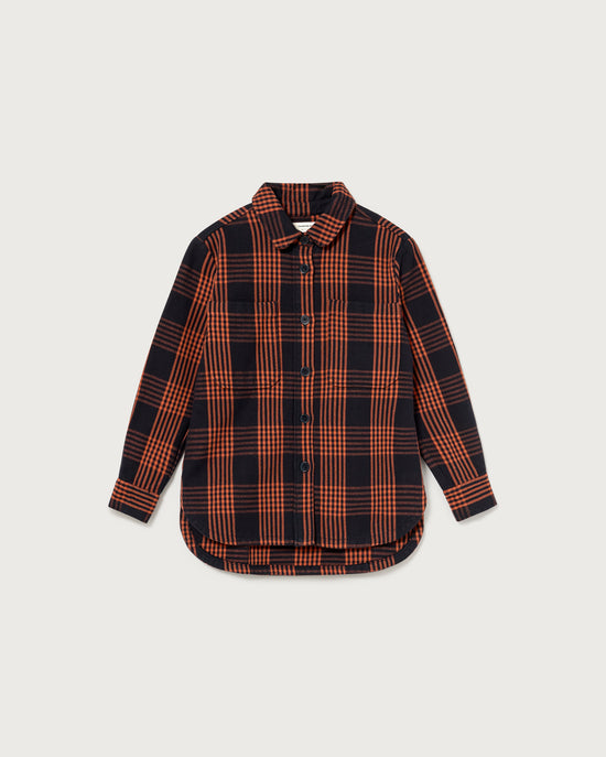 Checks navy Norita overshirt