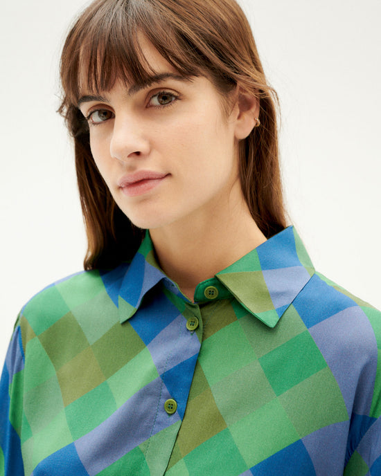 Blusa verde Plot Kati sostenible-3