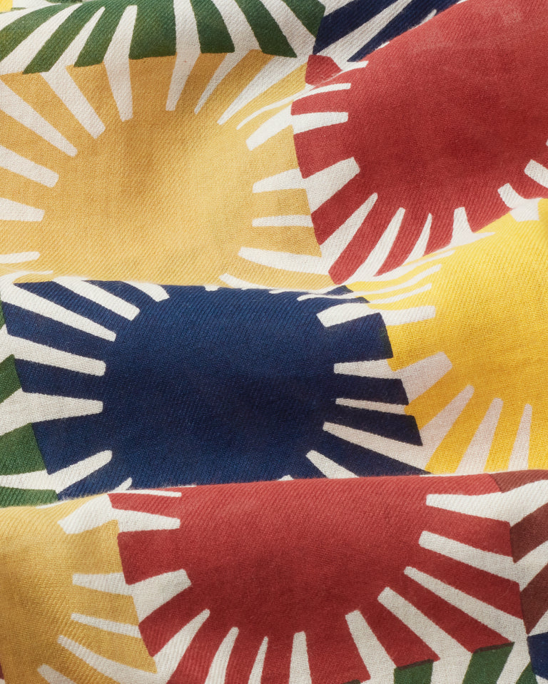Blusa multicolor sol grid Libelula sostenible -silueta2