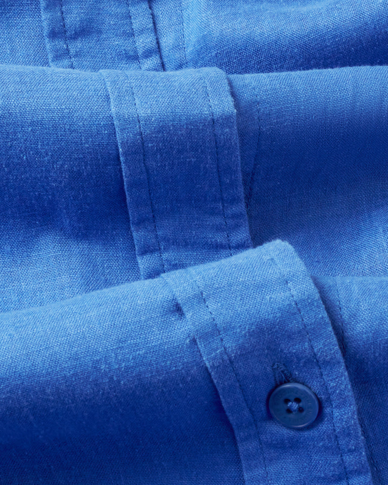 Blusa oversize azul hemp Gia sostenible -silueta2