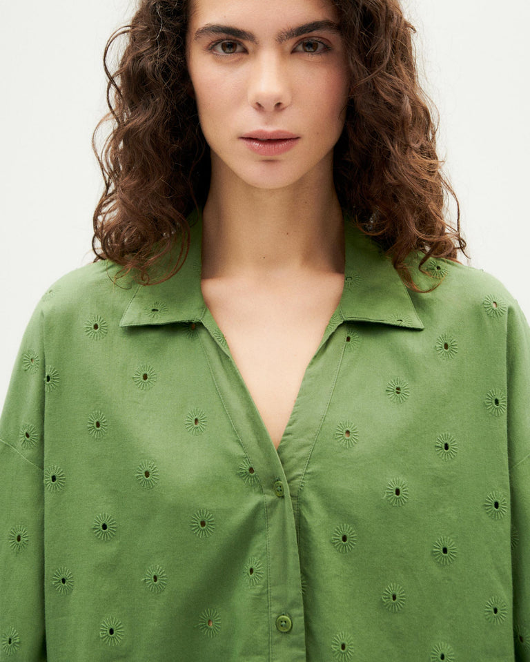 Blusa verde cactus Margaret sostenible - 4