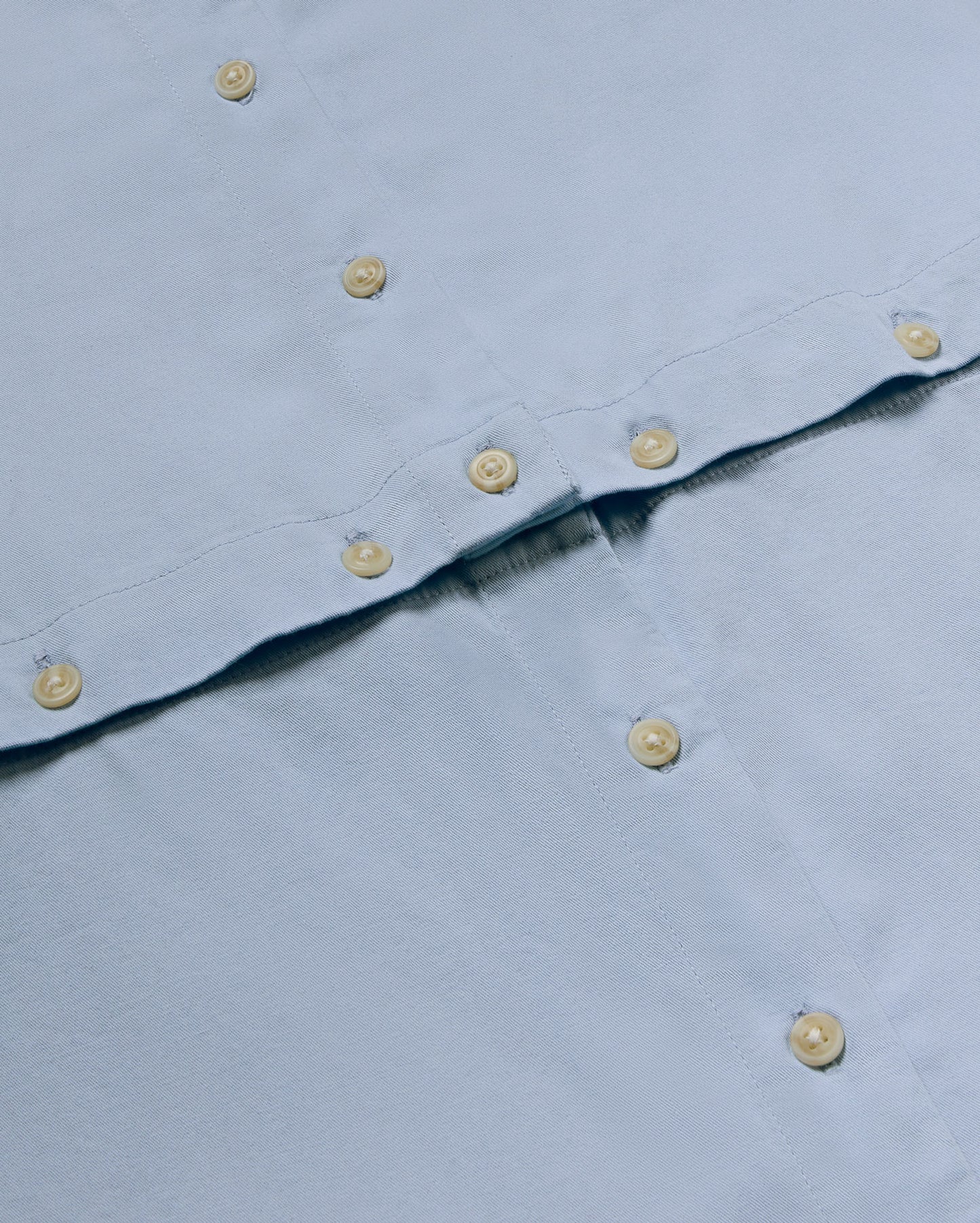 Blusa azul Nataly sostenible - silueta 4