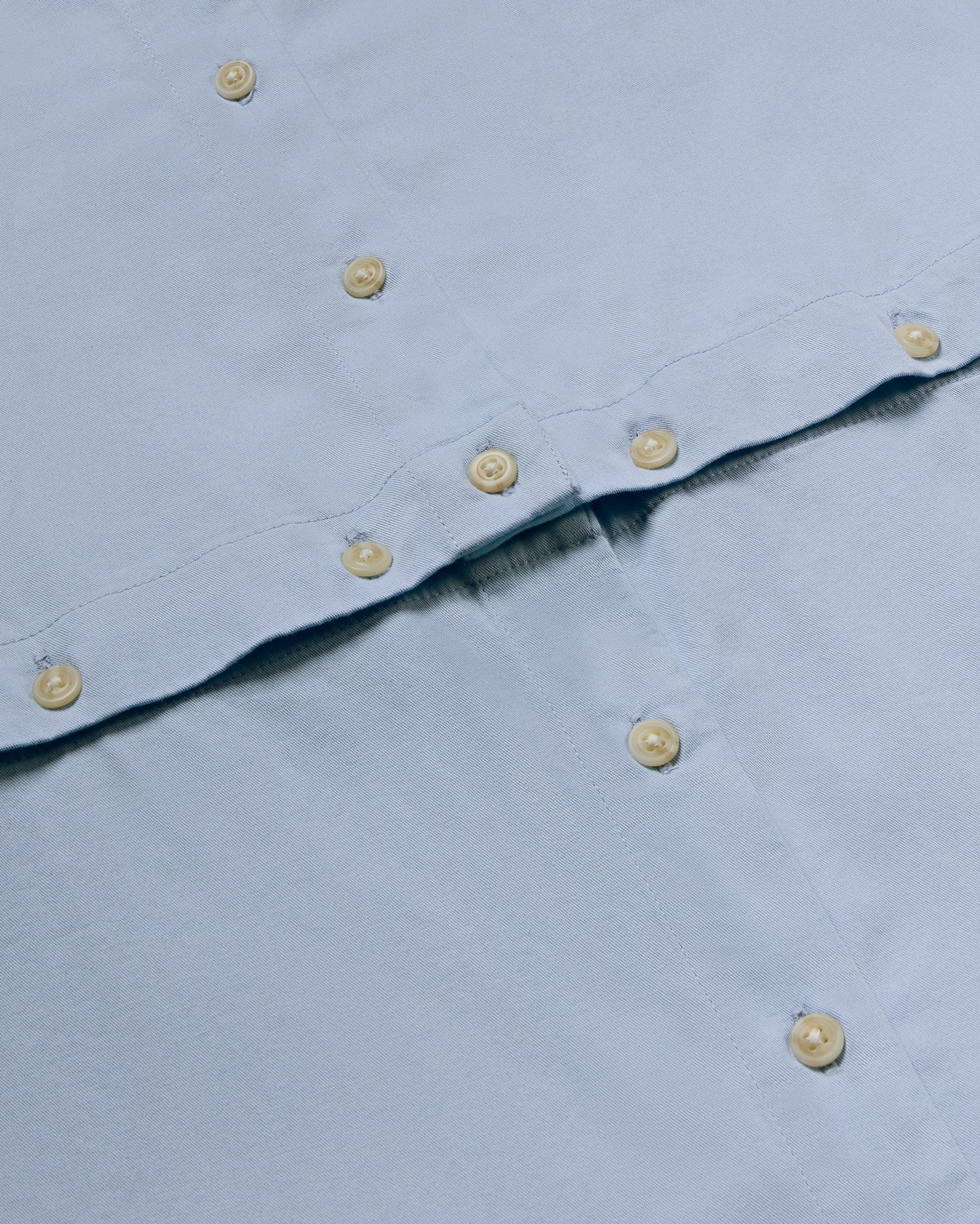 Blusa azul Nataly sostenible - silueta 4