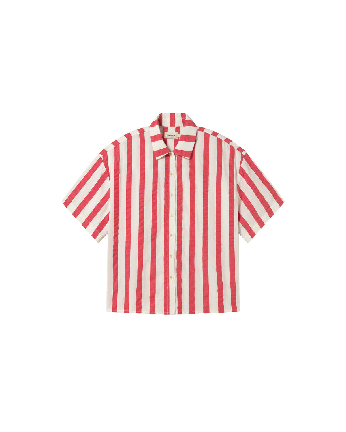 Blusa rayas rojas Anna sostenible - silueta 1