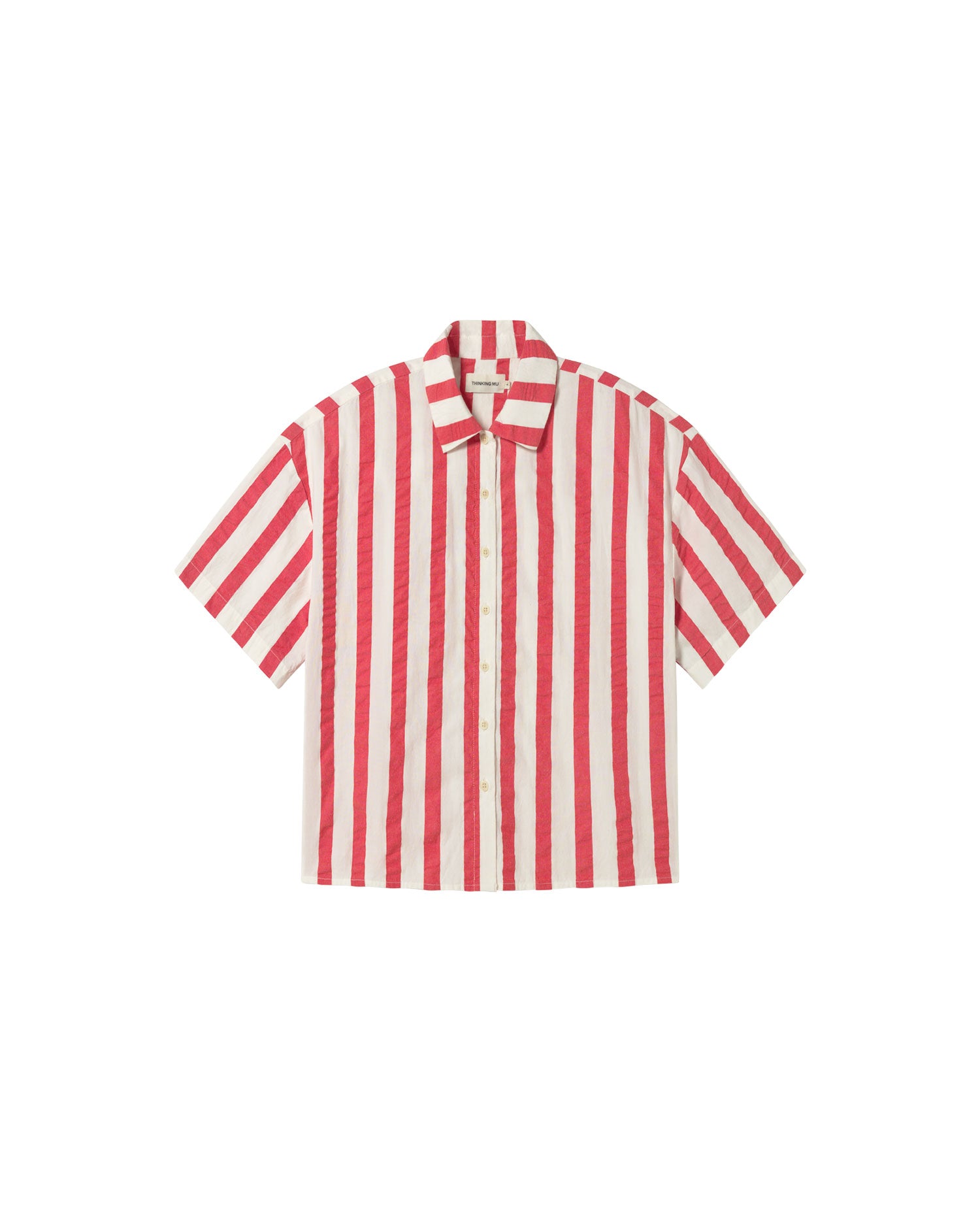 Blusa rayas rojas Anna sostenible - silueta 1