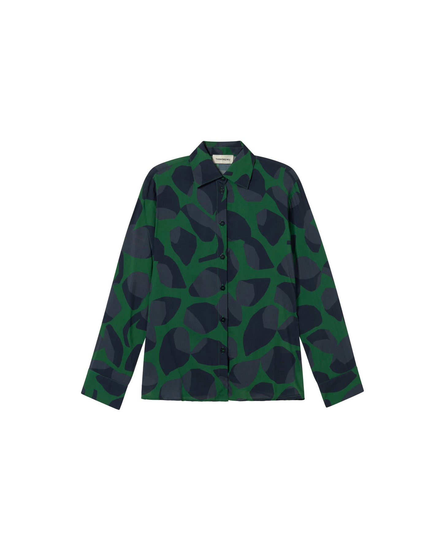 Blusa verde leaf Katha sostenible - silueta 3