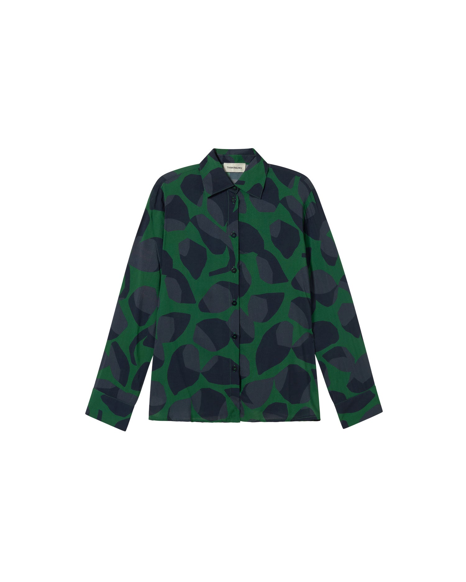 Blusa verde leaf Katha sostenible - silueta 3