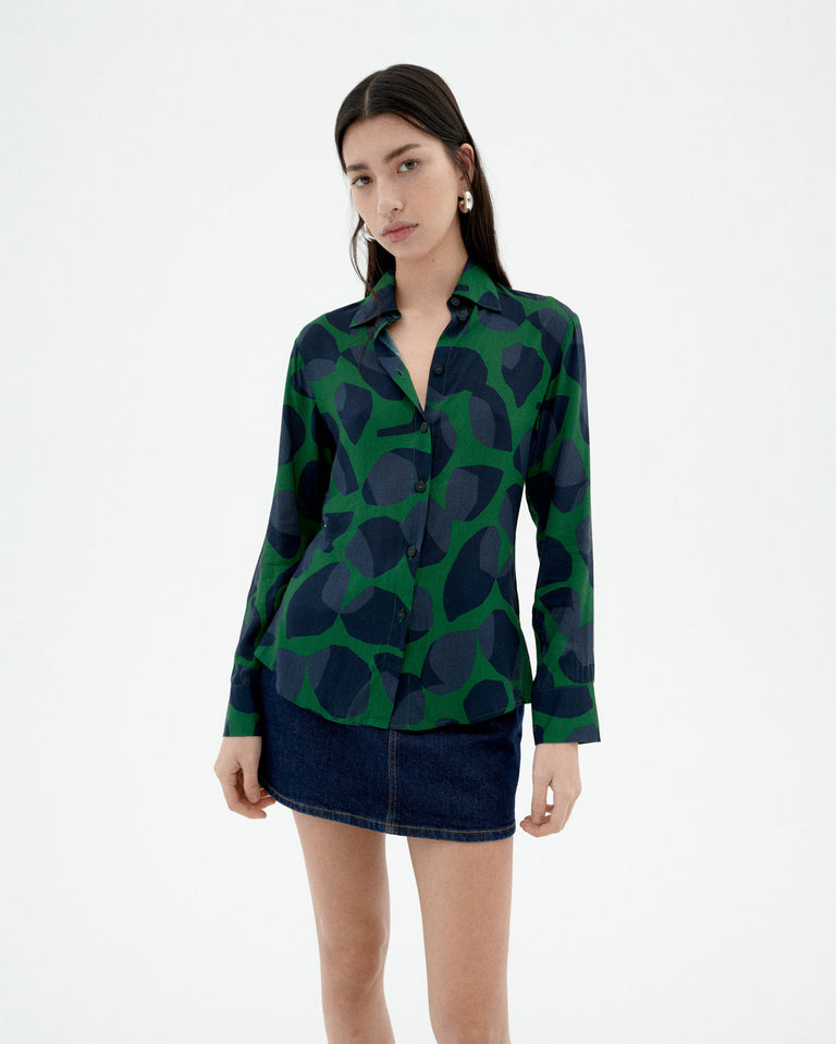 Blusa verde leaf Katha sostenible-1