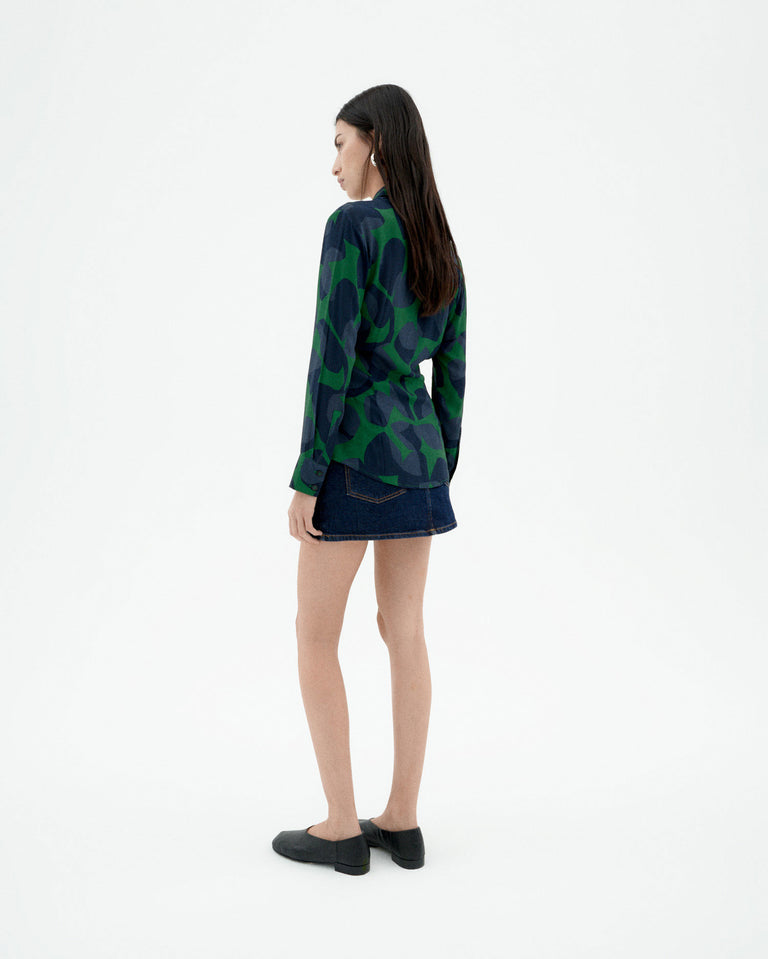 Blusa verde leaf Katha sostenible-4