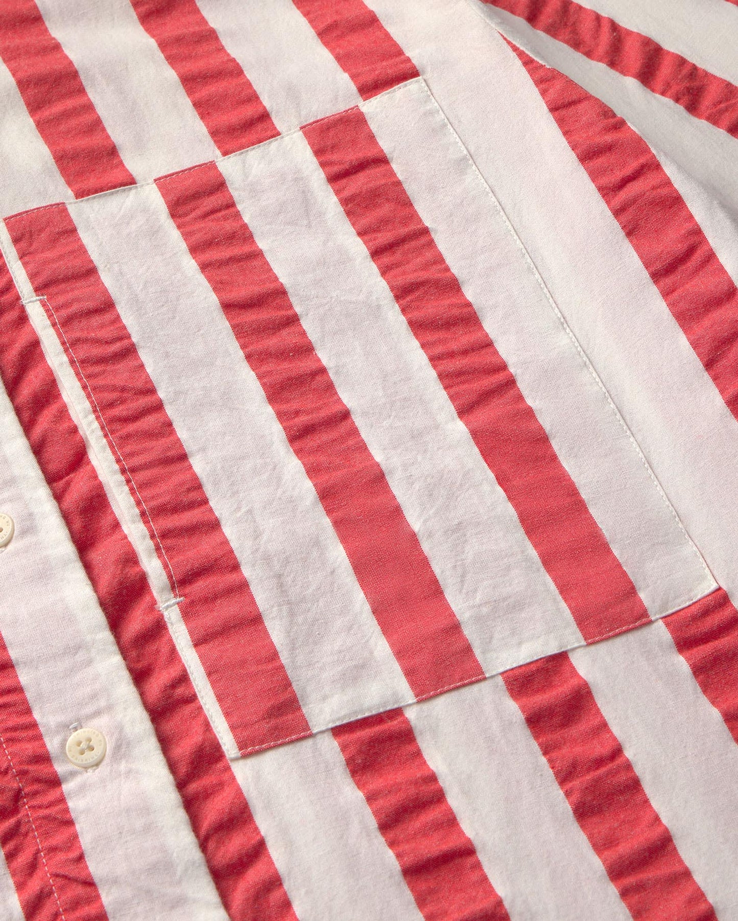 Blusa rayas rojas Marcelle sostenible - silueta 1