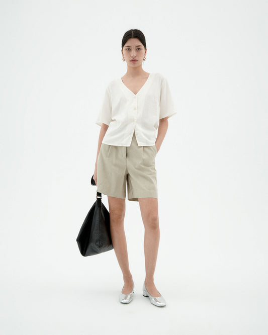 Blusa blanca hemp Libelula sostenible-2