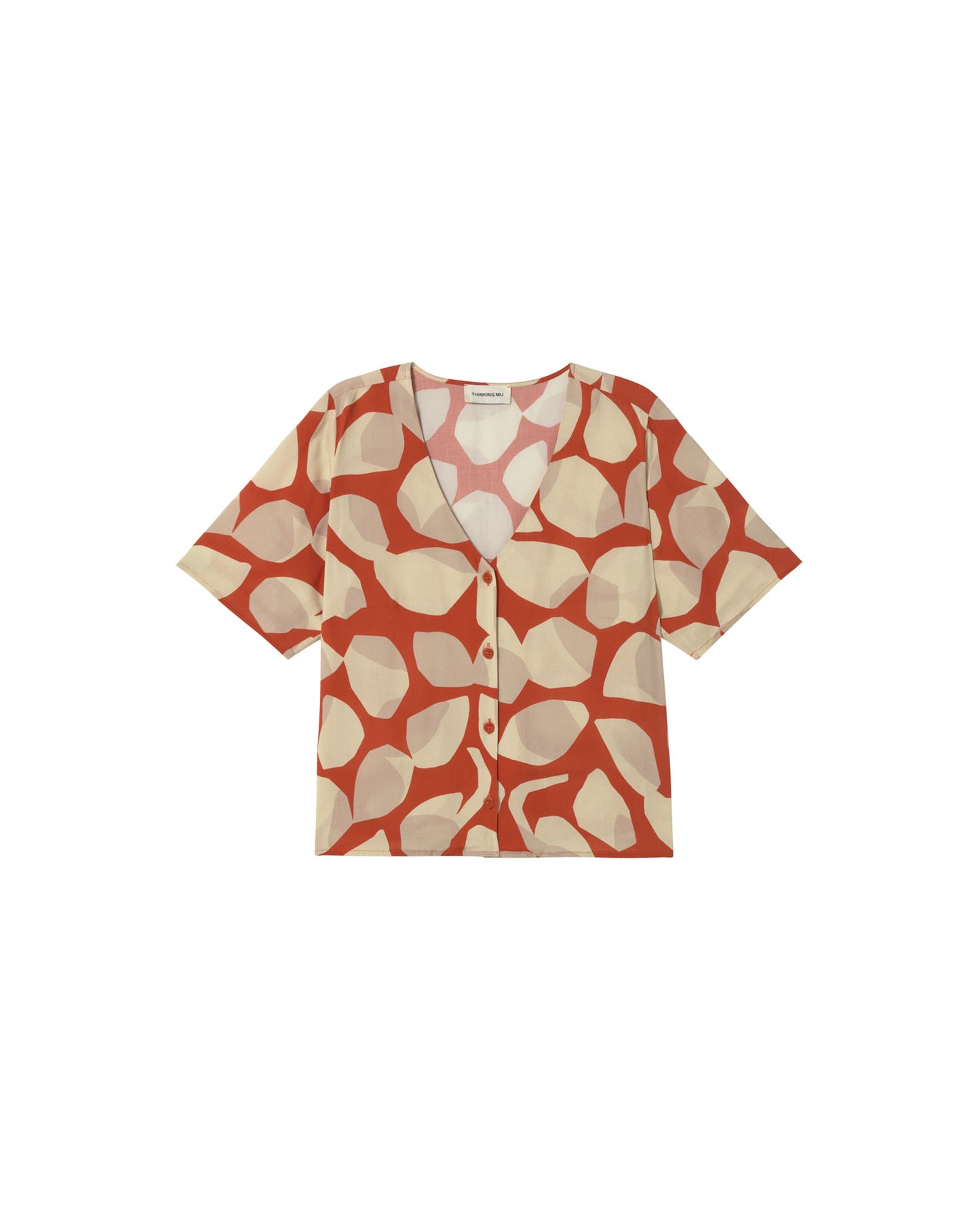 Blusa multicolor leaf light Libelula sostenible - silueta 2