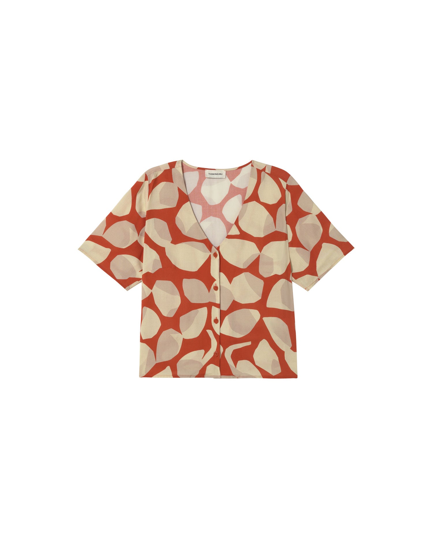Blusa multicolor leaf light Libelula sostenible - silueta 2