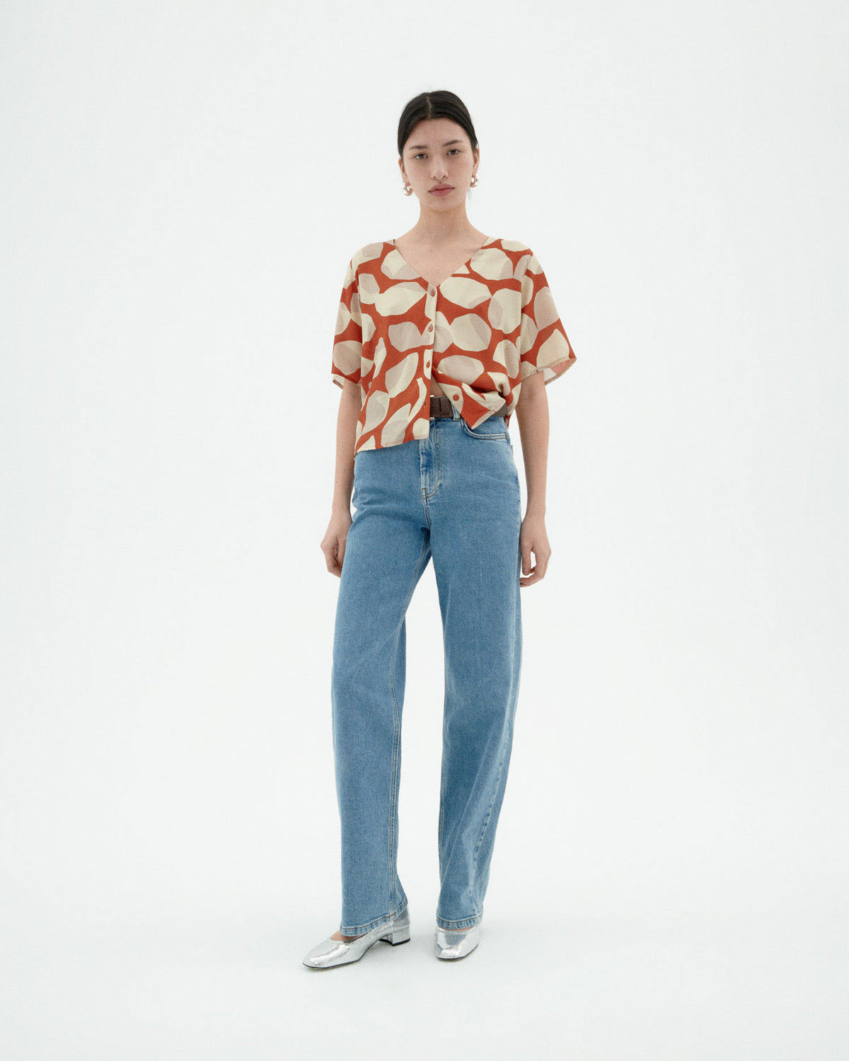 Blusa multicolor leaf light Libelula sostenible-2