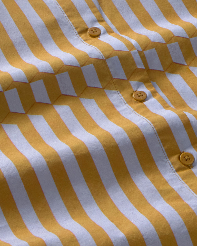 Blusa popelin rayas esque Duna sostenible silueta - 2