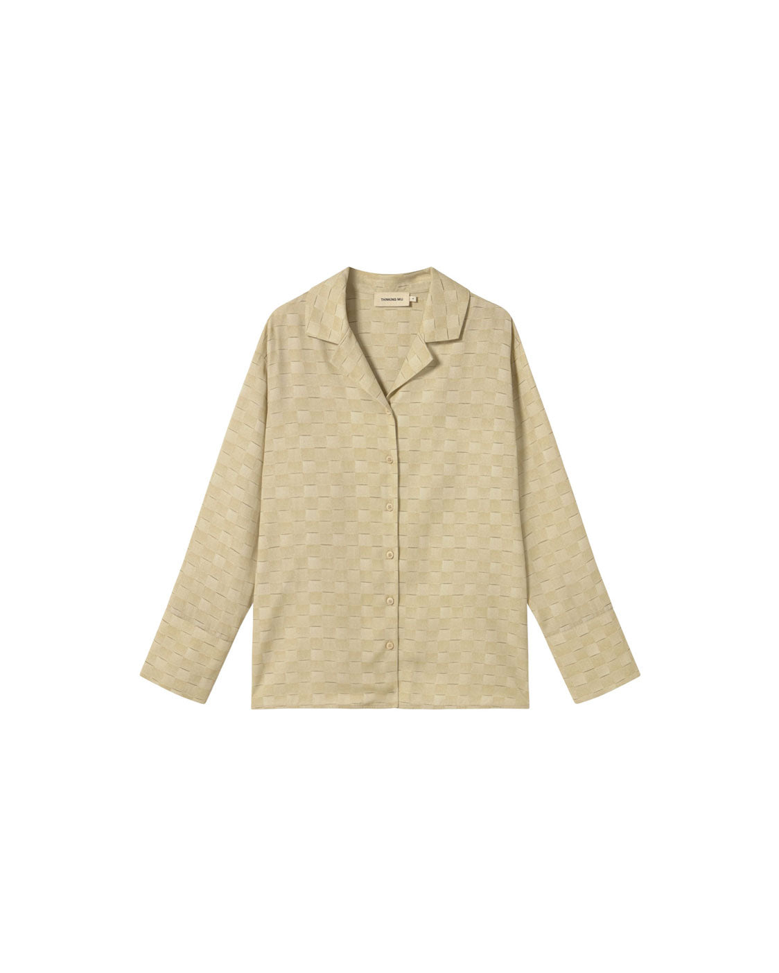 Blusa oversize cuadros Sira sostenible silueta - 1