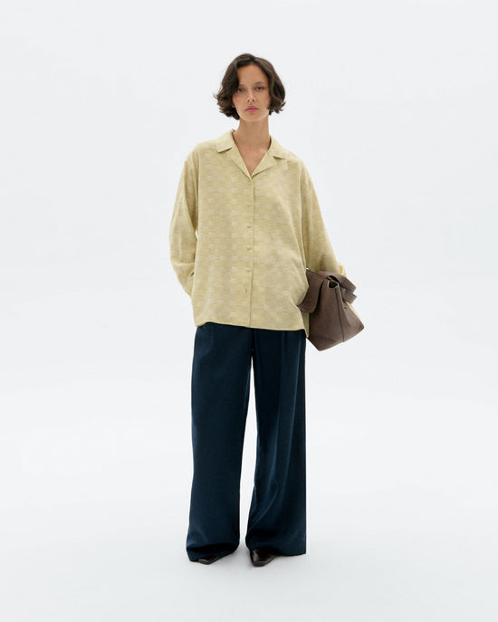 Blusa oversize cuadros Sira sostenible - 2