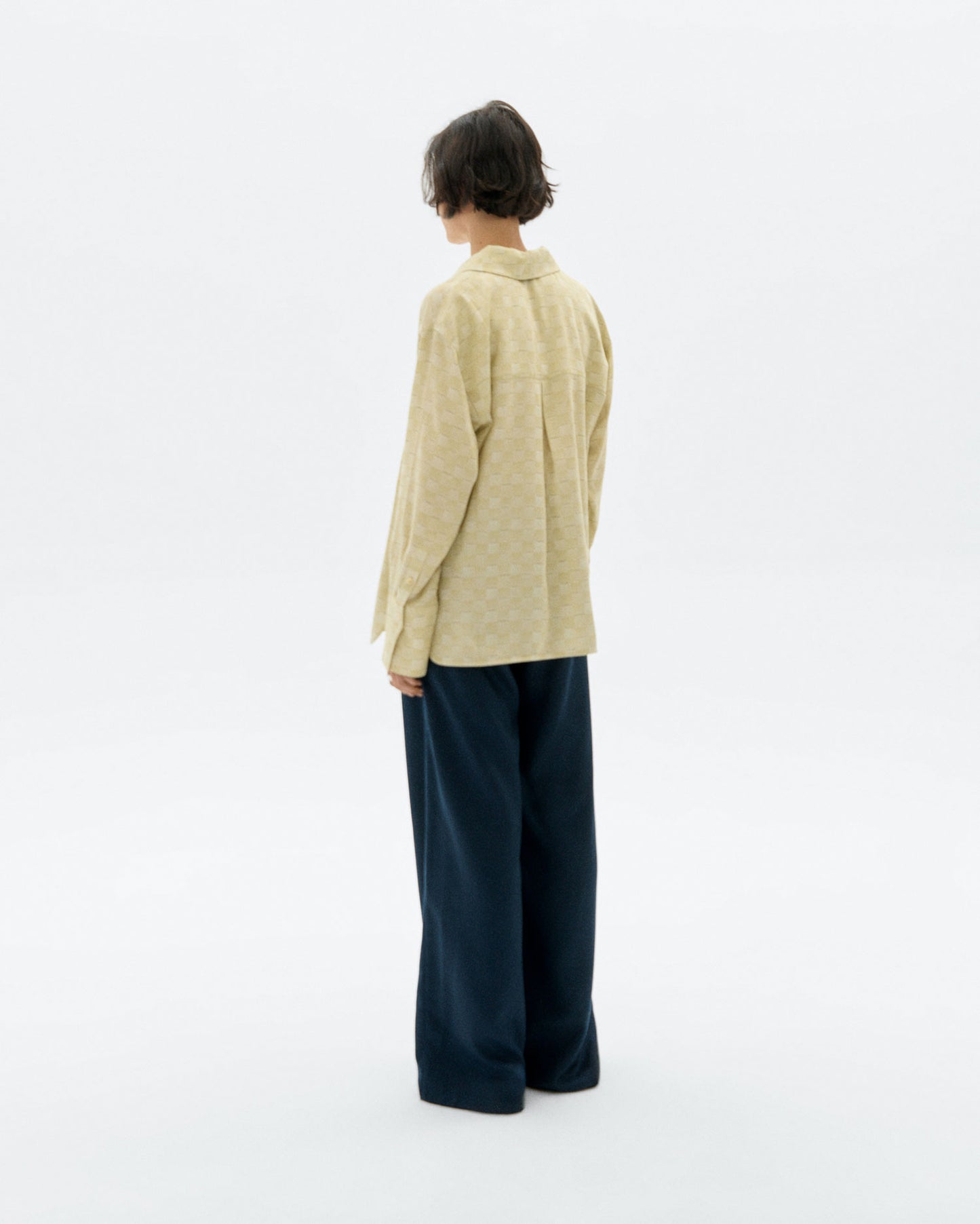 Blusa oversize cuadros Sira sostenible - 4