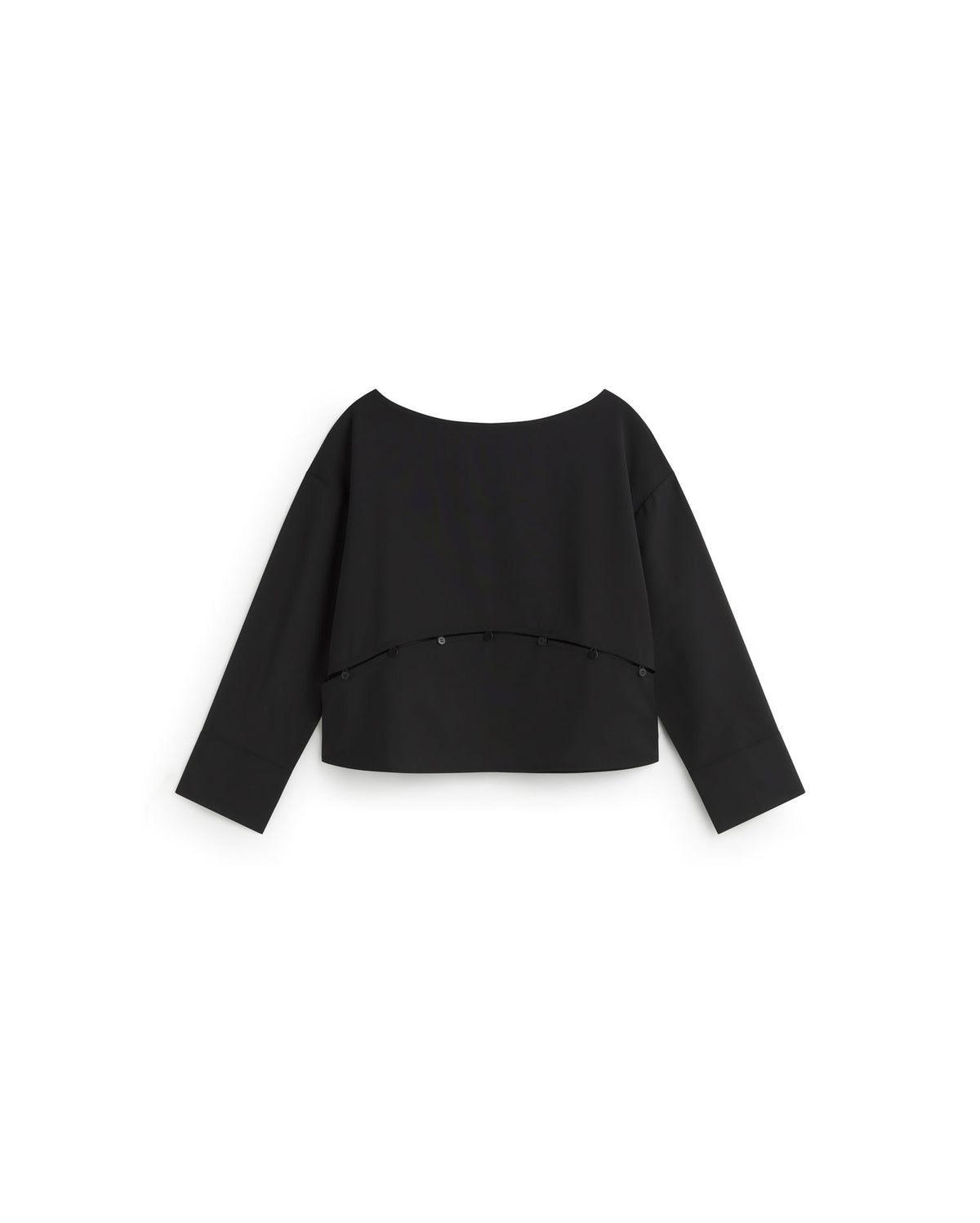 Blusa desmontable lana fina Marion sostenible silueta - 1