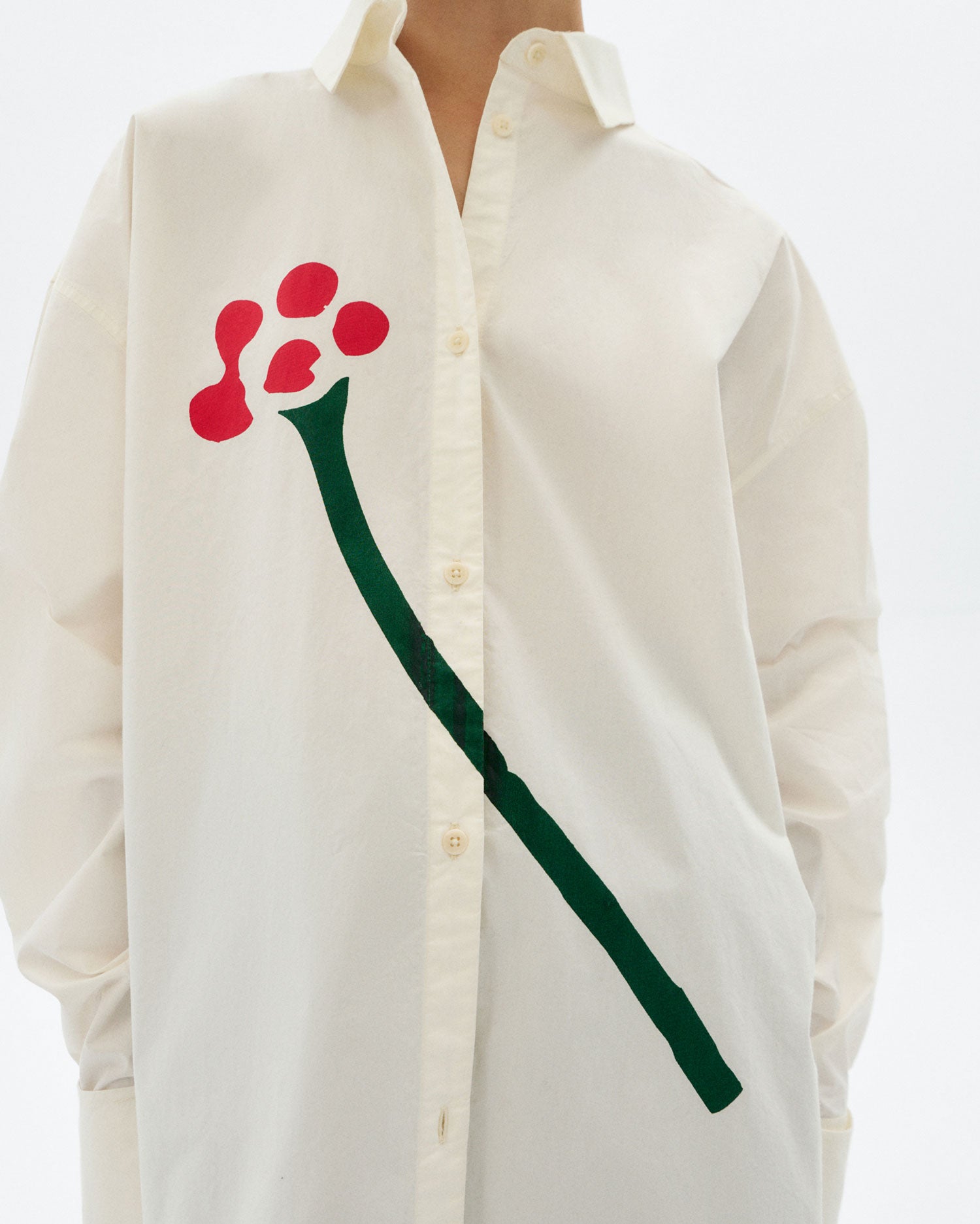 Blusa popelin flower Juana sostenible - 3