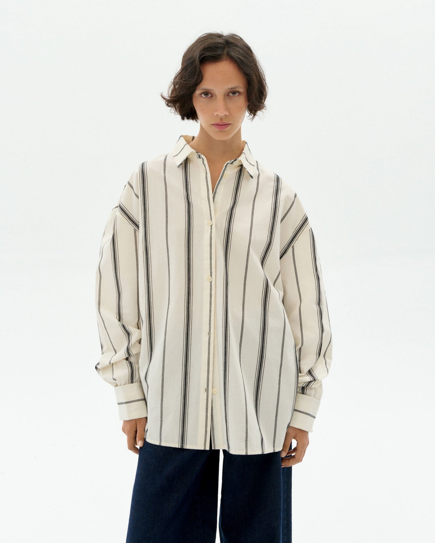 Blusa rayas negras Juana sostenible - 1